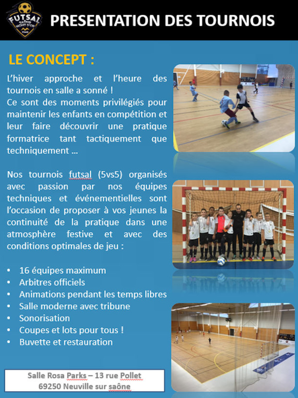 Tournois jeunes - U6, U7, U10, U11, inscrivez vous aux tournois jeunes d'hiver du FSMD !