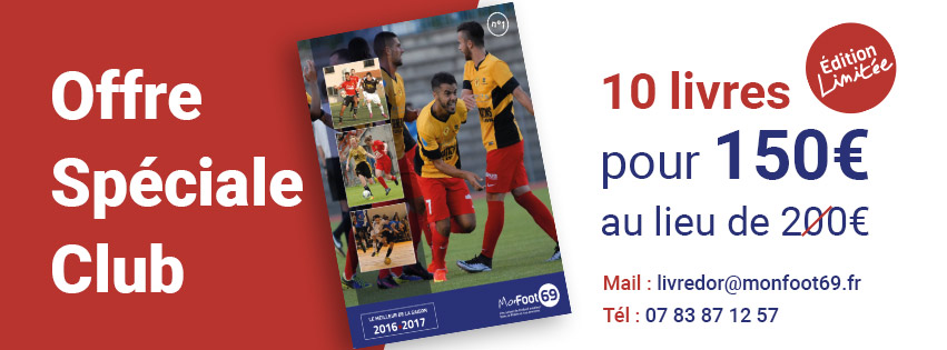 ECHOS des CLUBS - FS CIVRIEUX offre des livres MONFOOT69 