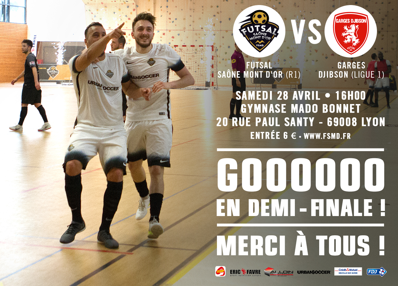 Coupe National de Futsal - FS MONT d'OR a trouvé une salle pour sa demie !