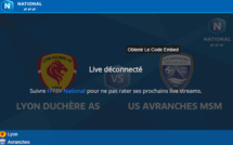 N1 - LYON-DUCHERE AS - US Avranches en direct VIDEO ce soir sur MONFOOT69